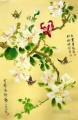 fleur fleurs oiseaux papillon chinois